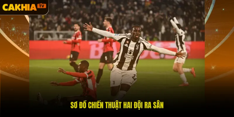 Sơ đồ chiến thuật hai đội ra sân