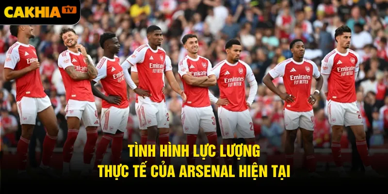 Tình hình lực lượng thực tế của Arsenal hiện tại